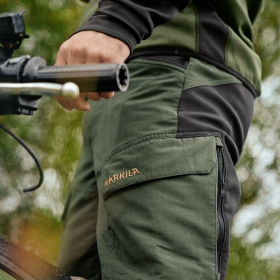 Harkila Pro Hunter Move Trousers in Willow Green  Menswear from Grahams  of Inverness UK